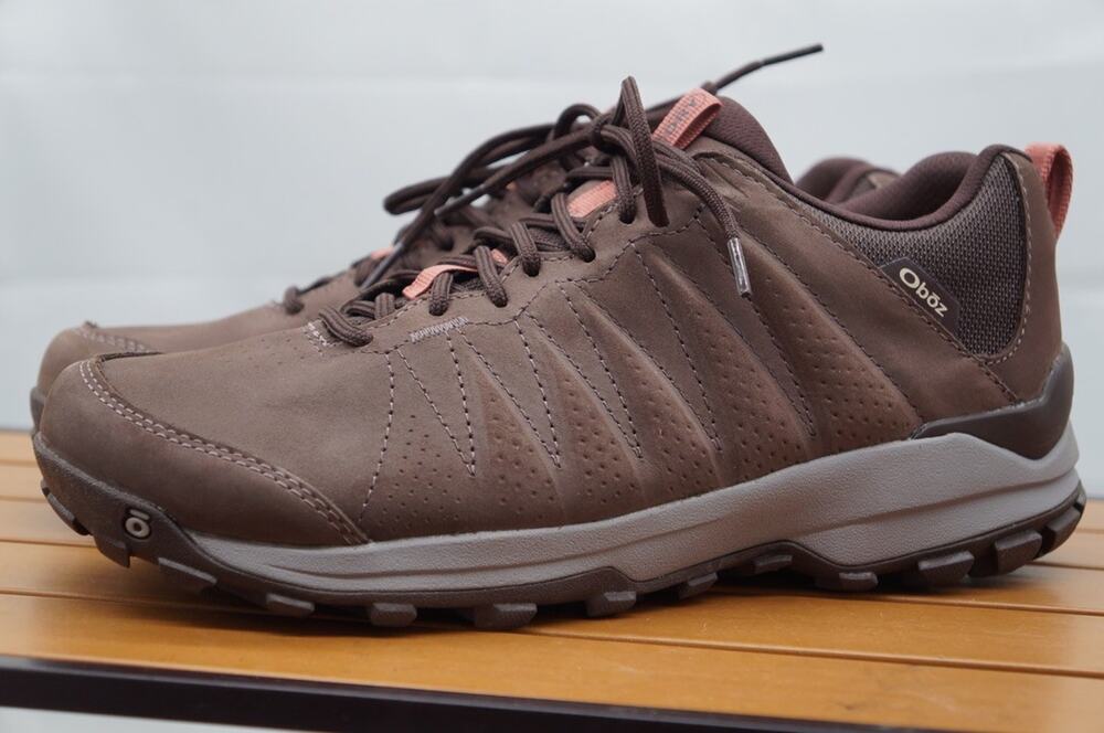 Oboz Sypes Low Peppercorn Waterproof Leather Trail/Hiking 76102 Sz 10.5 (Wide)